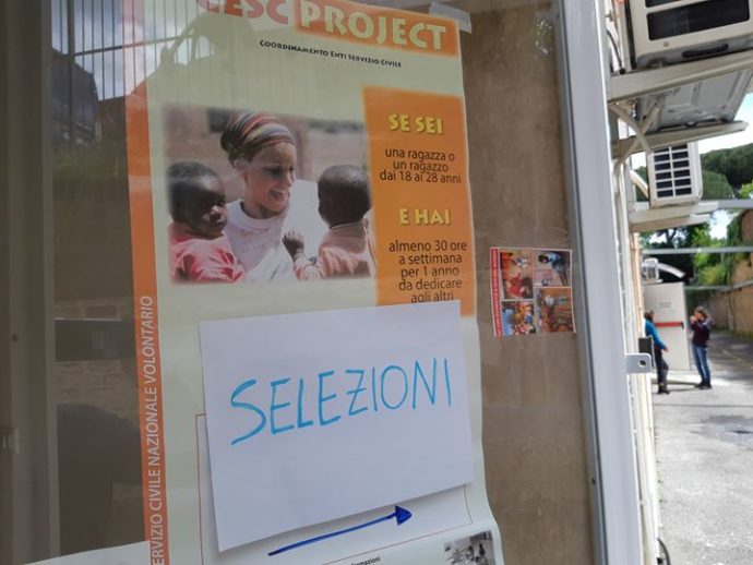 La settimana ricomincia con le selezioni per i progetti dei Corpi Civili di Pace…