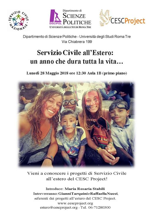 Invitiamo tutti gli studenti della facoltà di Scienze Politiche di RomaTre a partecipare all’incontro…