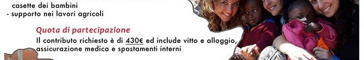 Volete fare un’esperienza di volontariato in Africa? Anche quest’anno Gondwana Cooperazione e Diplomazia Popolare…