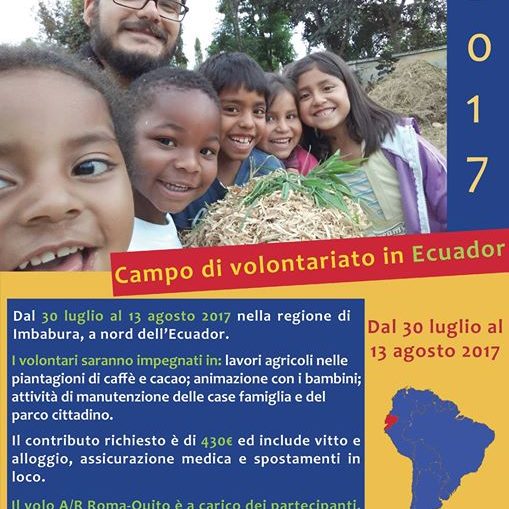 Due campi di volontariato con Comunità Solidali nel Mondo Onlus e Gondwana Cooperazione e…