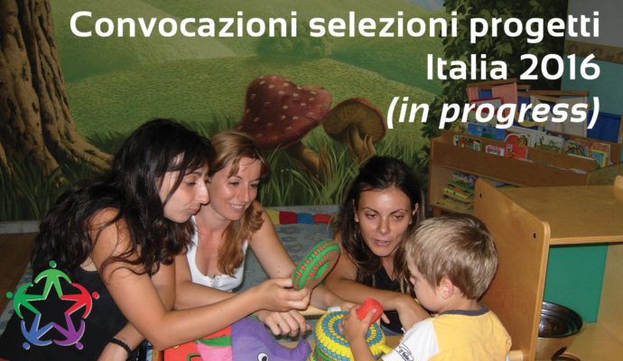 Pubblichiamo IN PROGRESS gli appuntamenti per i colloqui di selezione per i nostri progetti…