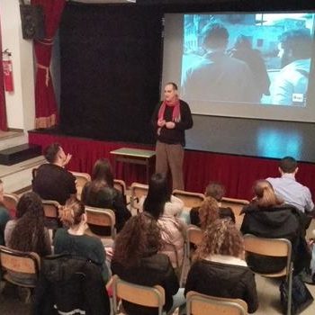 Un’immagine dell’incontro che abbiamo tenuto ieri presso l’Istituto di Istruzione Superiore “Viale Marco Fulvio…